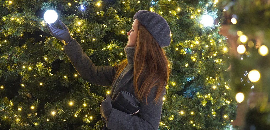 Vianočné osvetlenie pre sviatočnú náladu